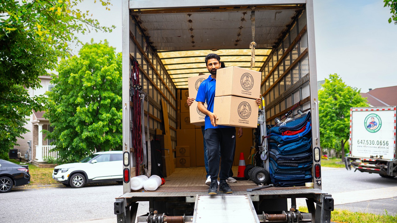 a mover helping someone settle after moving to Bradford