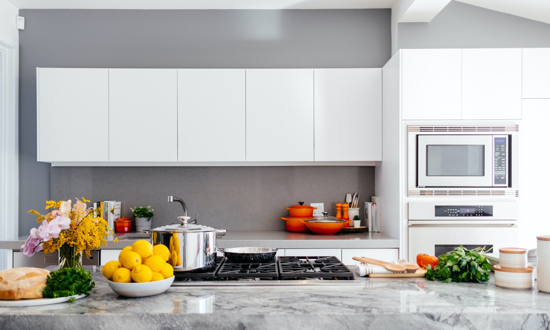 A white kitchen