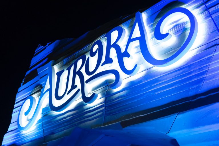 Neon Aurora sign