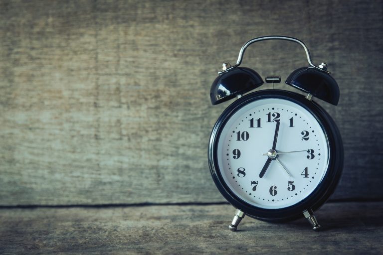 black clock in the floor