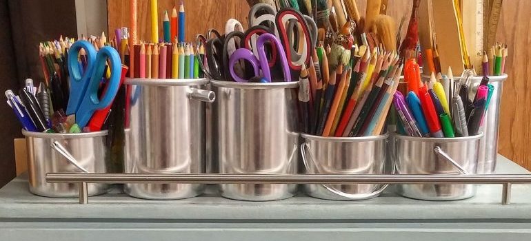 pencils in different colors 