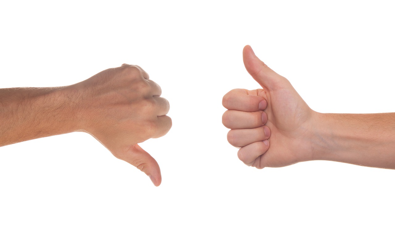 finger up and down