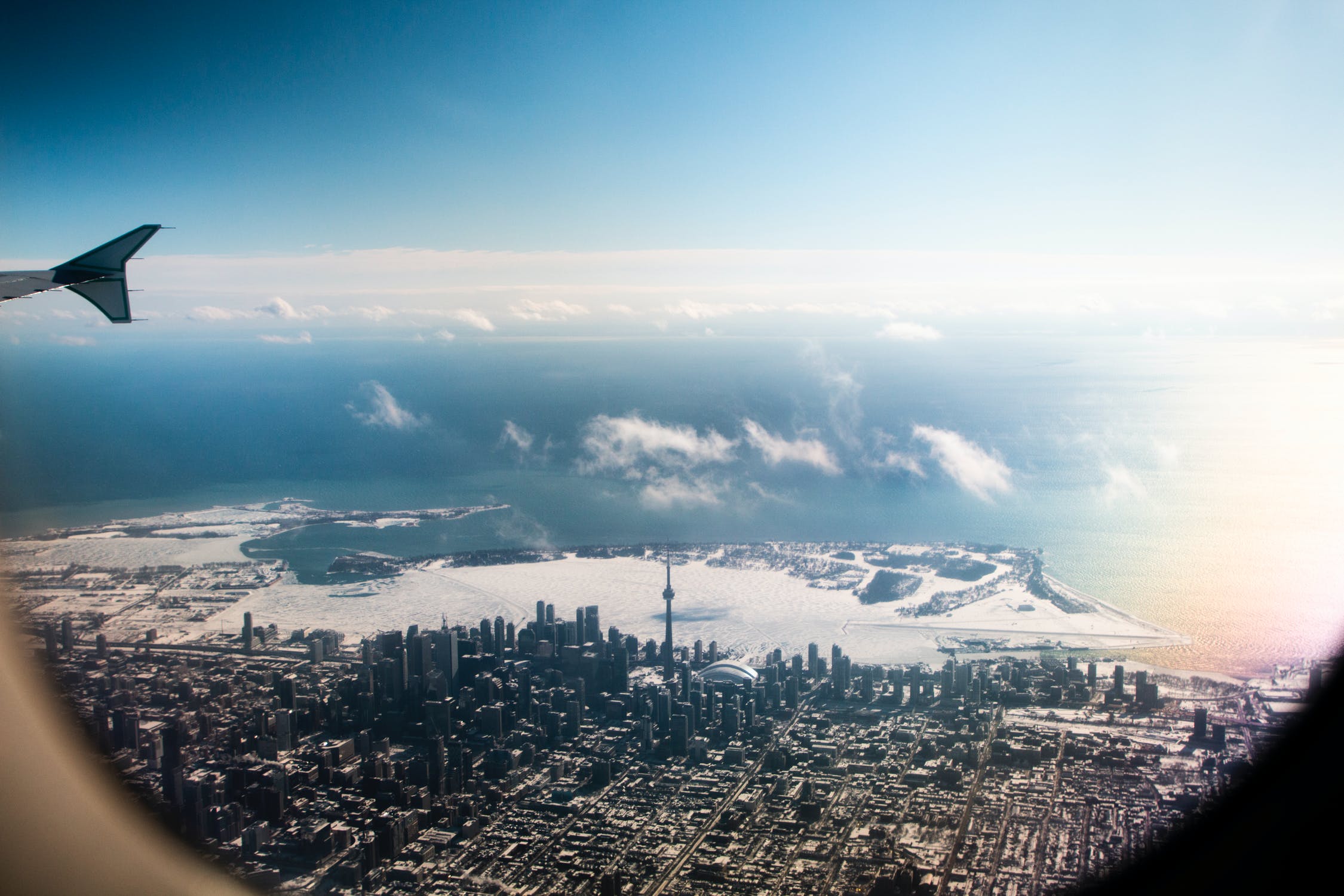 View from the plane window