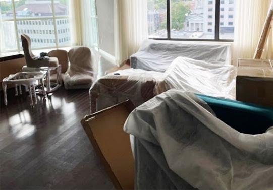 covered furniture 