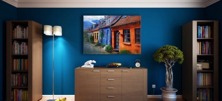 artwork in a room