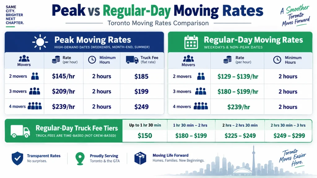 Regular-Day Moving Rates