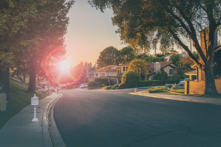 a suburb of a city