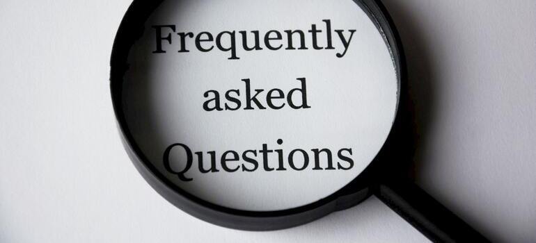 FAQs sign