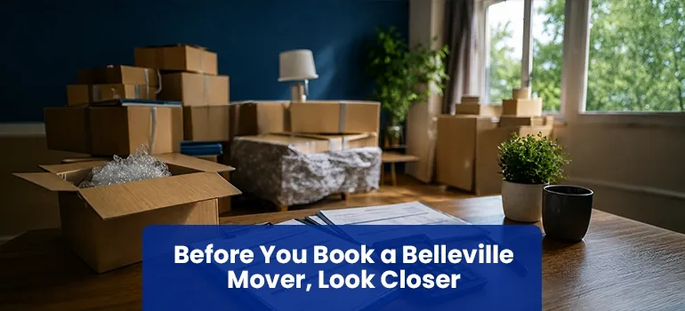 Moving company quotes and service details laid out for a closer comparison before booking a mover in Belleville.