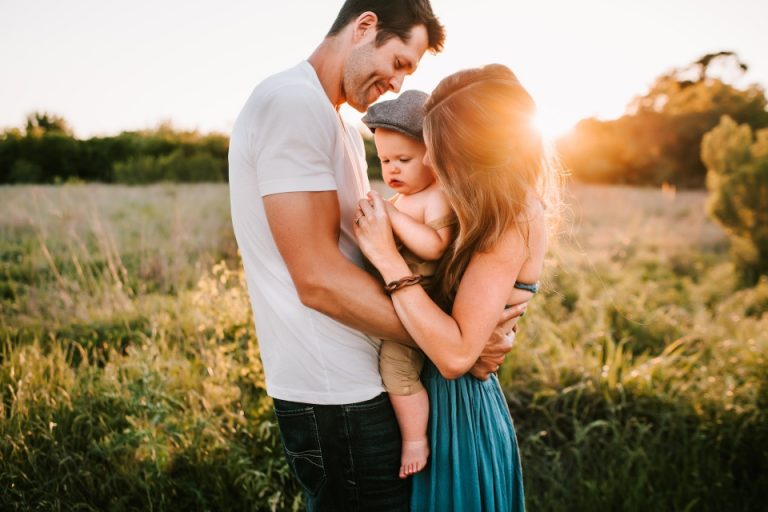 A family with a baby and challenges families face when moving to Canada