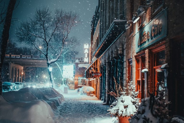 A street in Toronto in winter