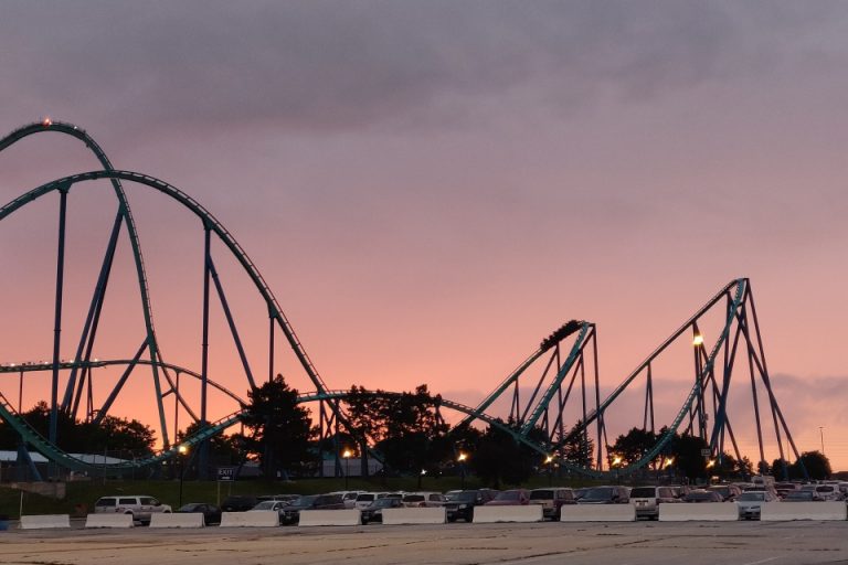 Vaughn during the sunset