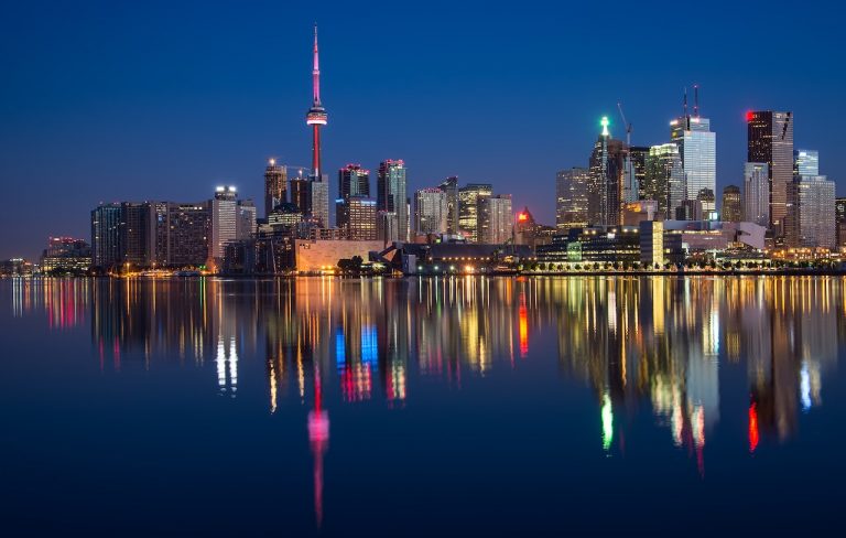 Ontario Downton at night