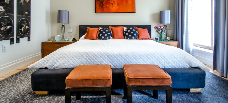A bedroom as a big part of room-by-room packing guide