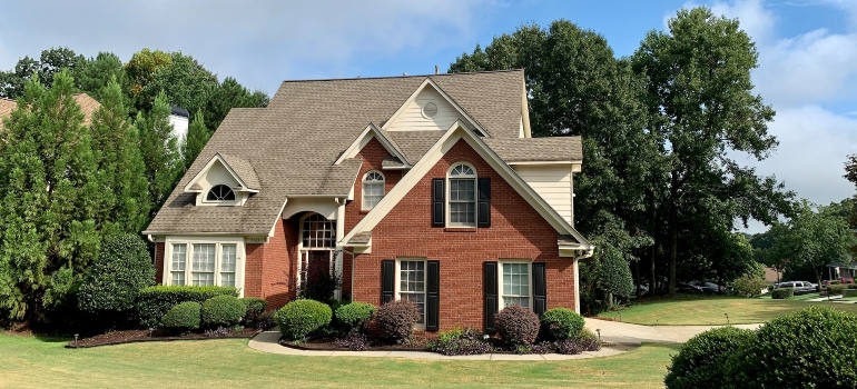 A beautiful house in the suburbs