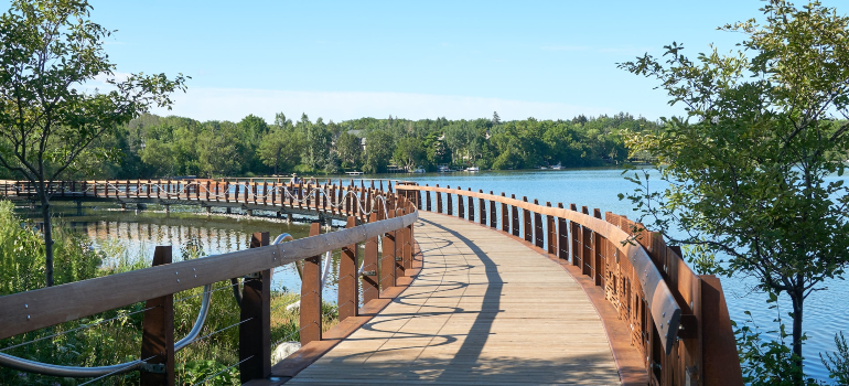 Wilcox Lake in Richmond Hill that is one of the cities near Toronto that welcome new Canadians