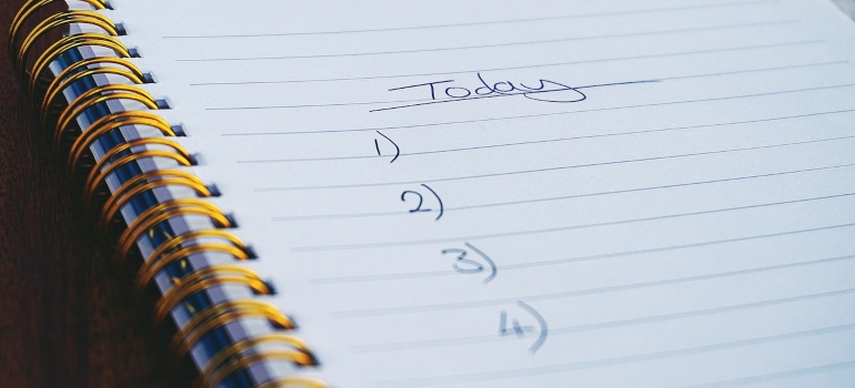  Today's to do list can help you take good care of yourself while moving