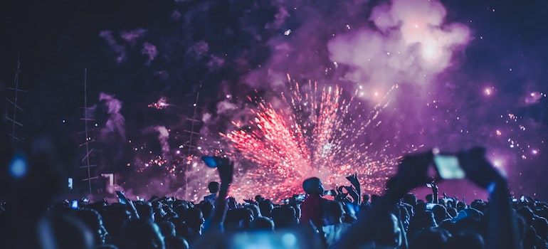 People at a concert