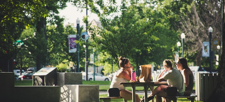 People in a park