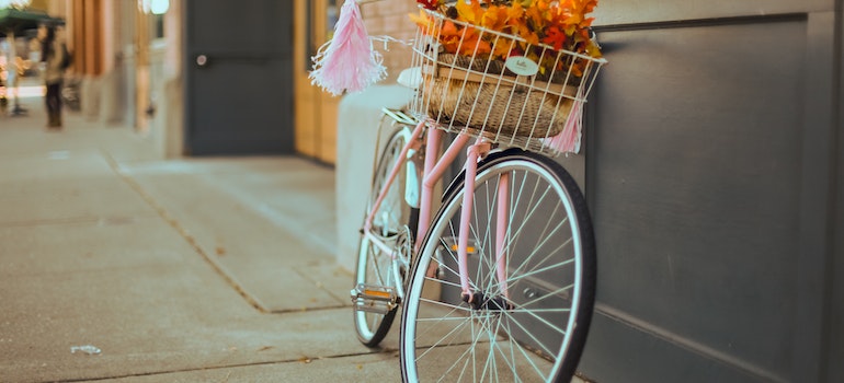A bike with flowers in Brampton