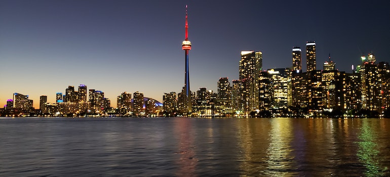 Toronto during the night as one of the best GTA summer destinations