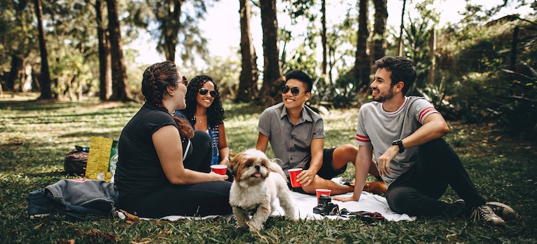 People in a park