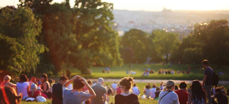 People in a park
