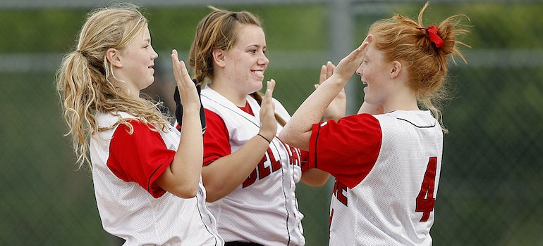 A team of girls