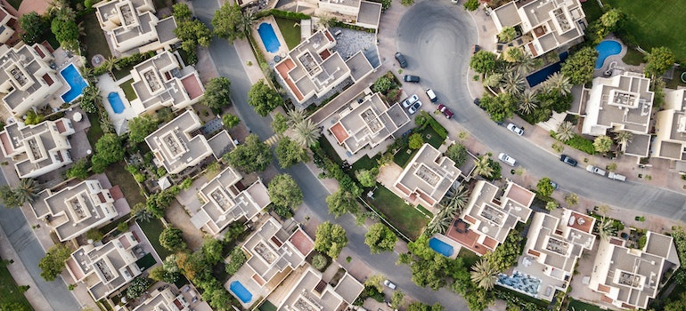 A neighborhood in on eof the cities in Ontario