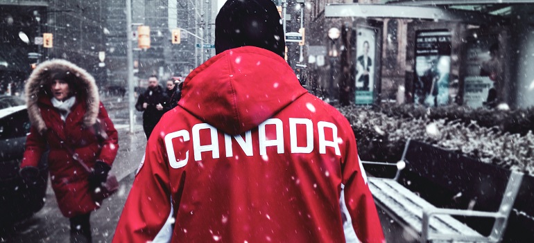 a man attempting awinter relocation to Toronto