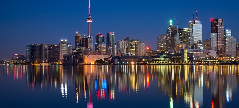 Toronto in the distance 