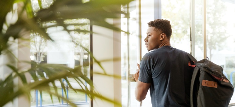 a young man headed to one of the best GTA areas for college graduates
