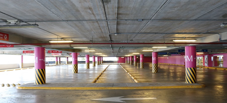 a parking lot