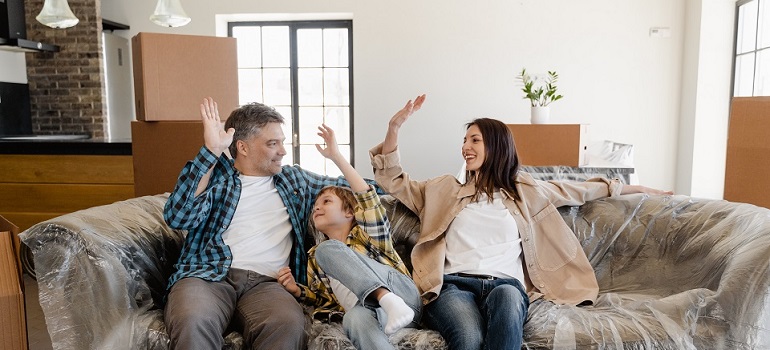 a family moving in