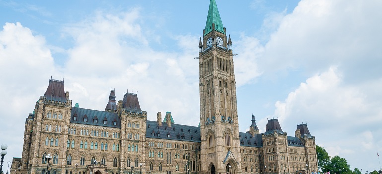 Parliament Hill, one of the illustrations of historical interesting facts about Ottawa