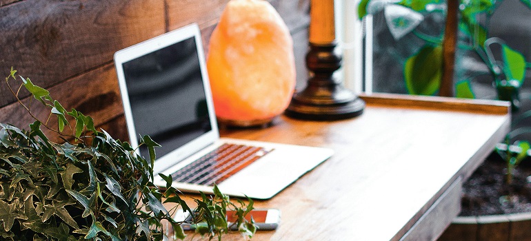 a home office