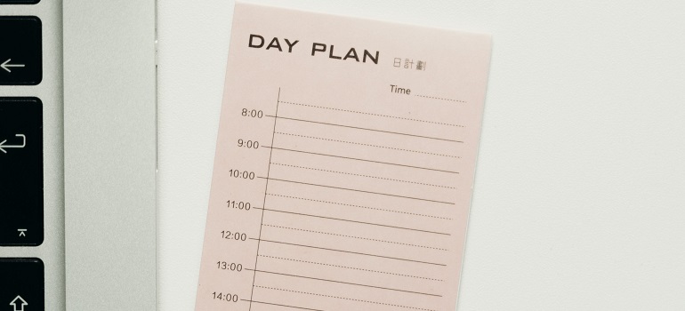 a blank format for the scheduling challenges of a GTA move