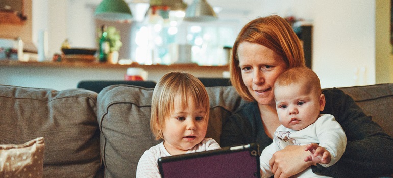 a woman researching for her family move to Toronto suburbs