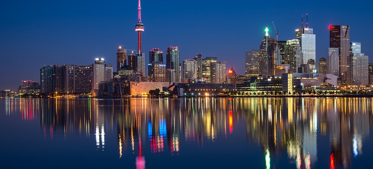 Toronto during the night