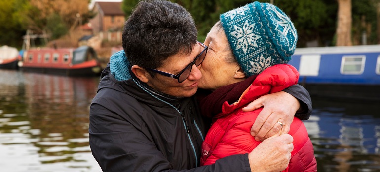 an older couple in one of the GTA locations for seniors
