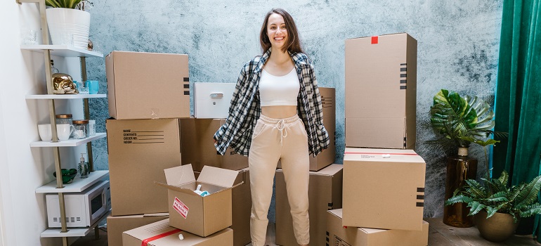 a girl dealing with delays on a moving day in Toronto