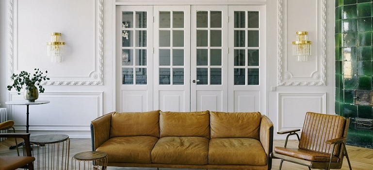 a sofa of a someone who knows how you rent your property in Toronto