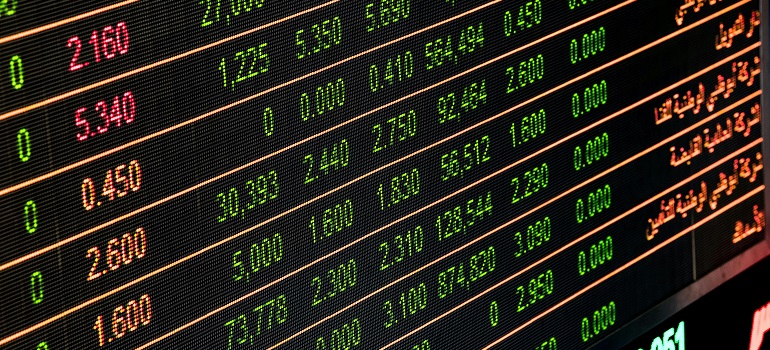 numbers on a black background