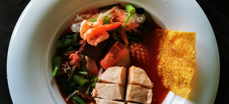 a dish of food 