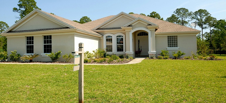 a home in the suburbs