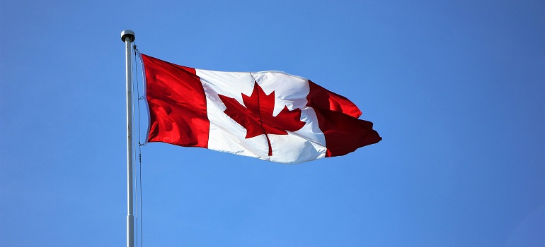 a Canadian flag