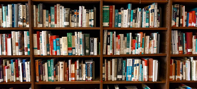 a home library 