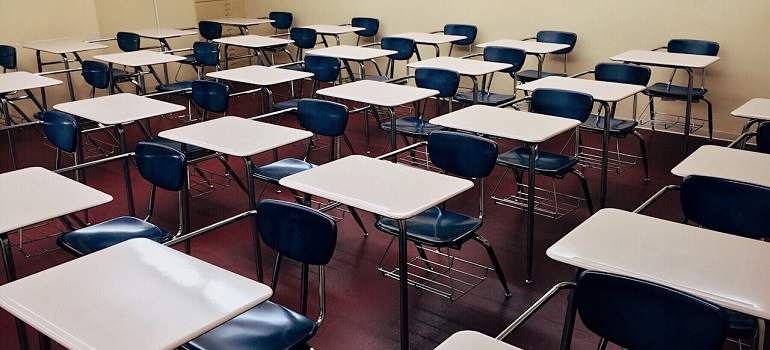 a classroom in one of the top schools in Richmond Hill