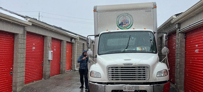 a moving truck