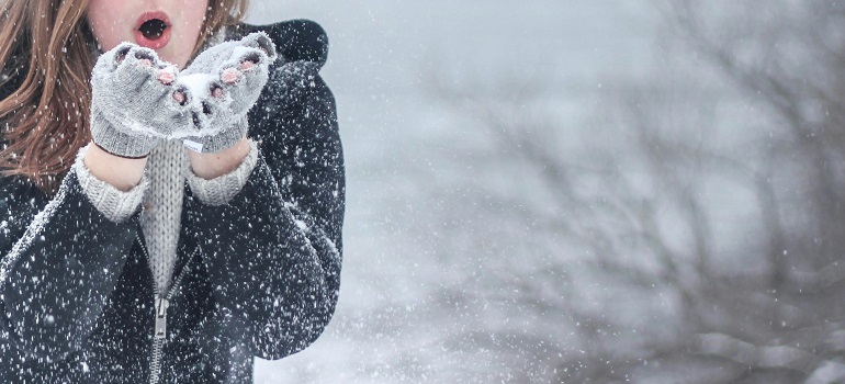 a woman enjoying her your first winter in Vaughan